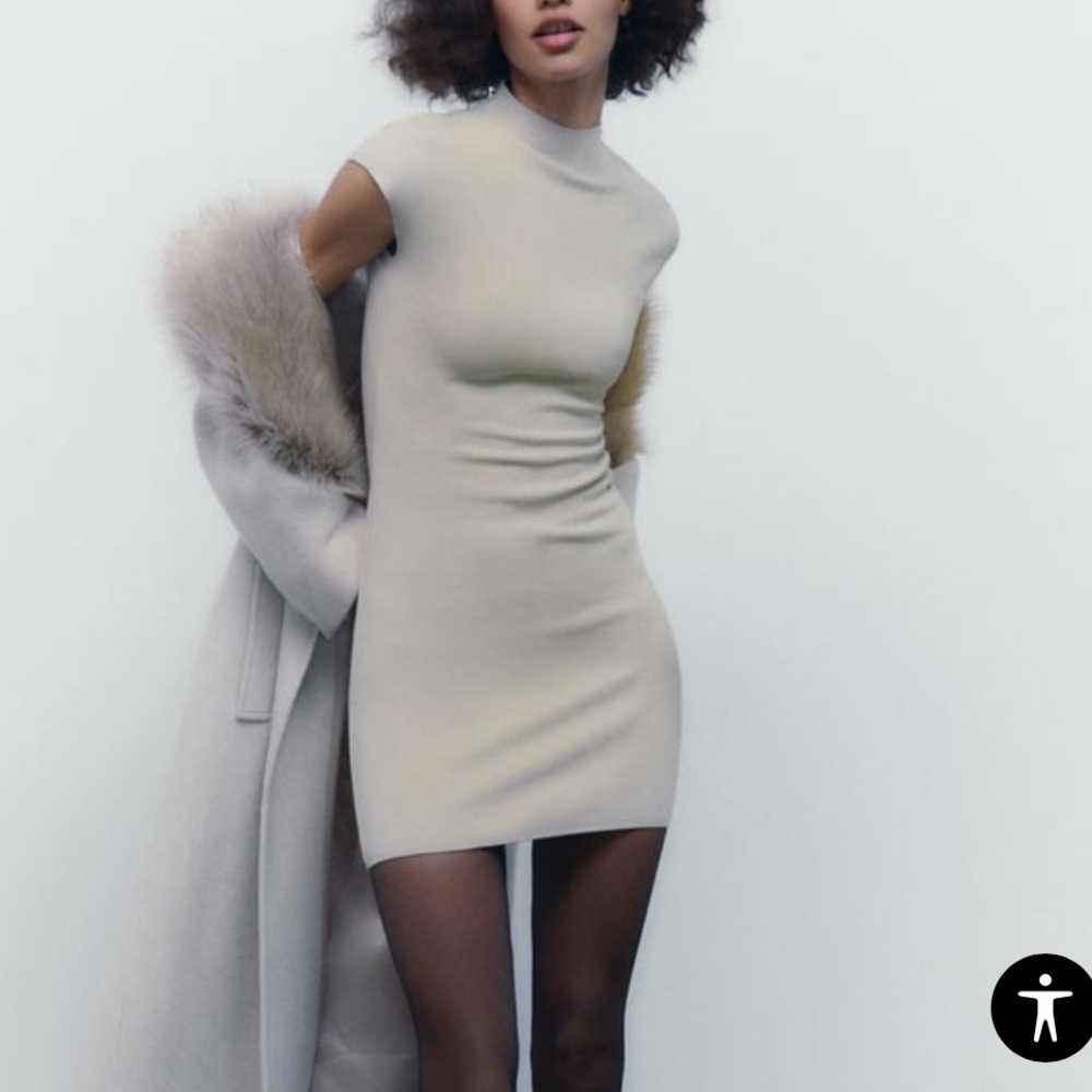 Zara short stretch knit dress